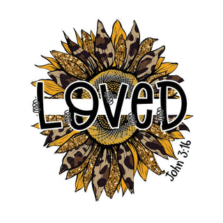 Loved John 3:16 Sunflower