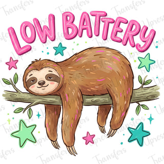 Low Battery Cozy Sloth