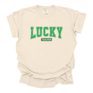 Lucky Teacher Distressed Varsity