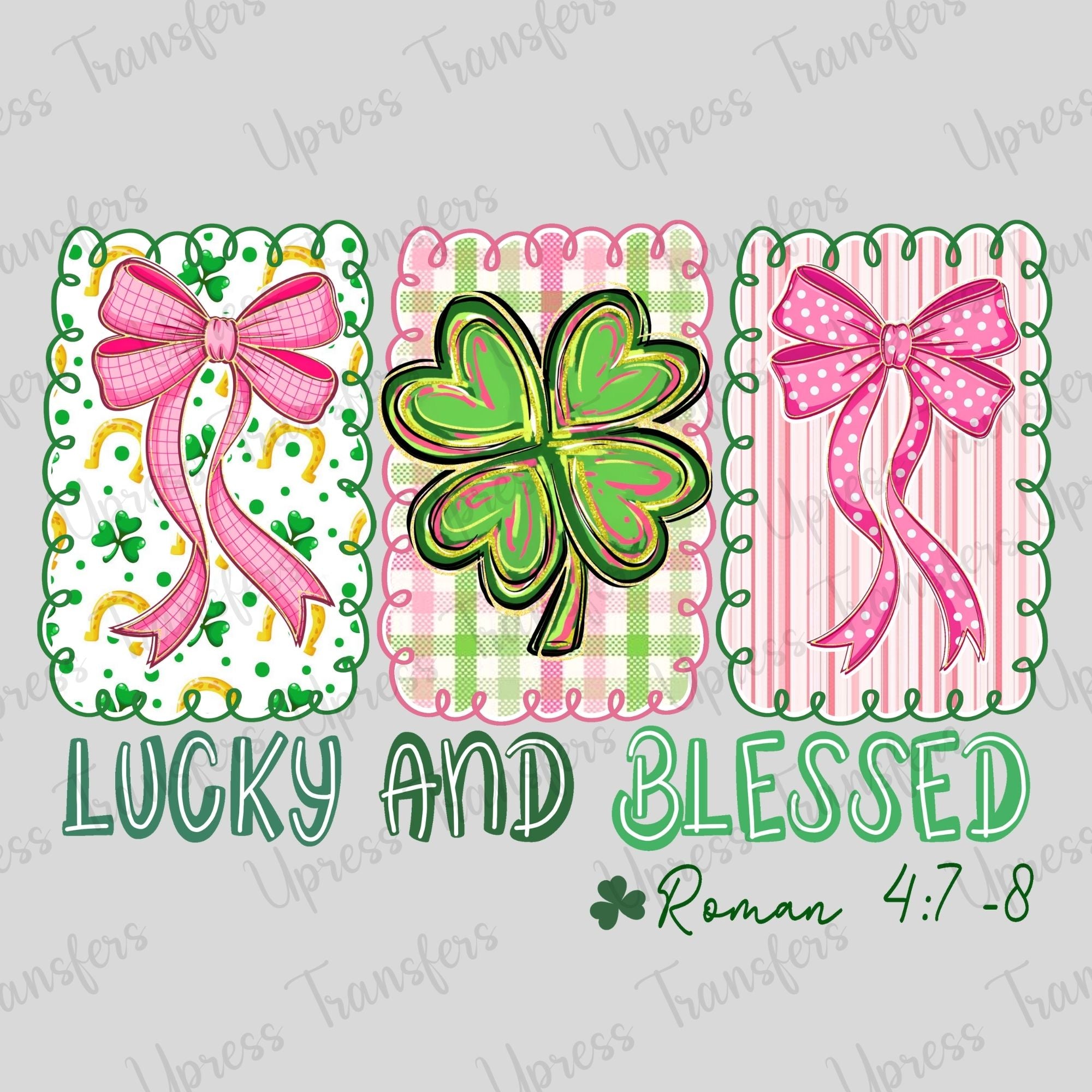 Lucky and Blessed Trio Preppy