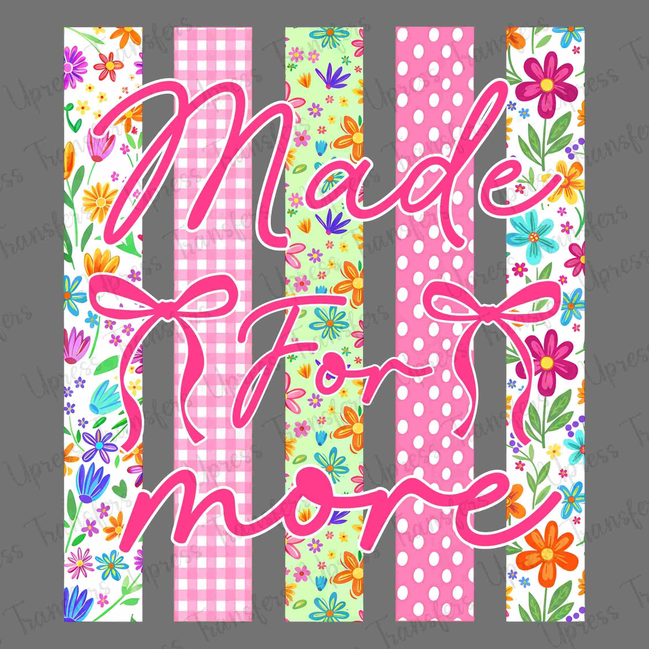 Made For More Patterned Ribbon – U Press Transfers