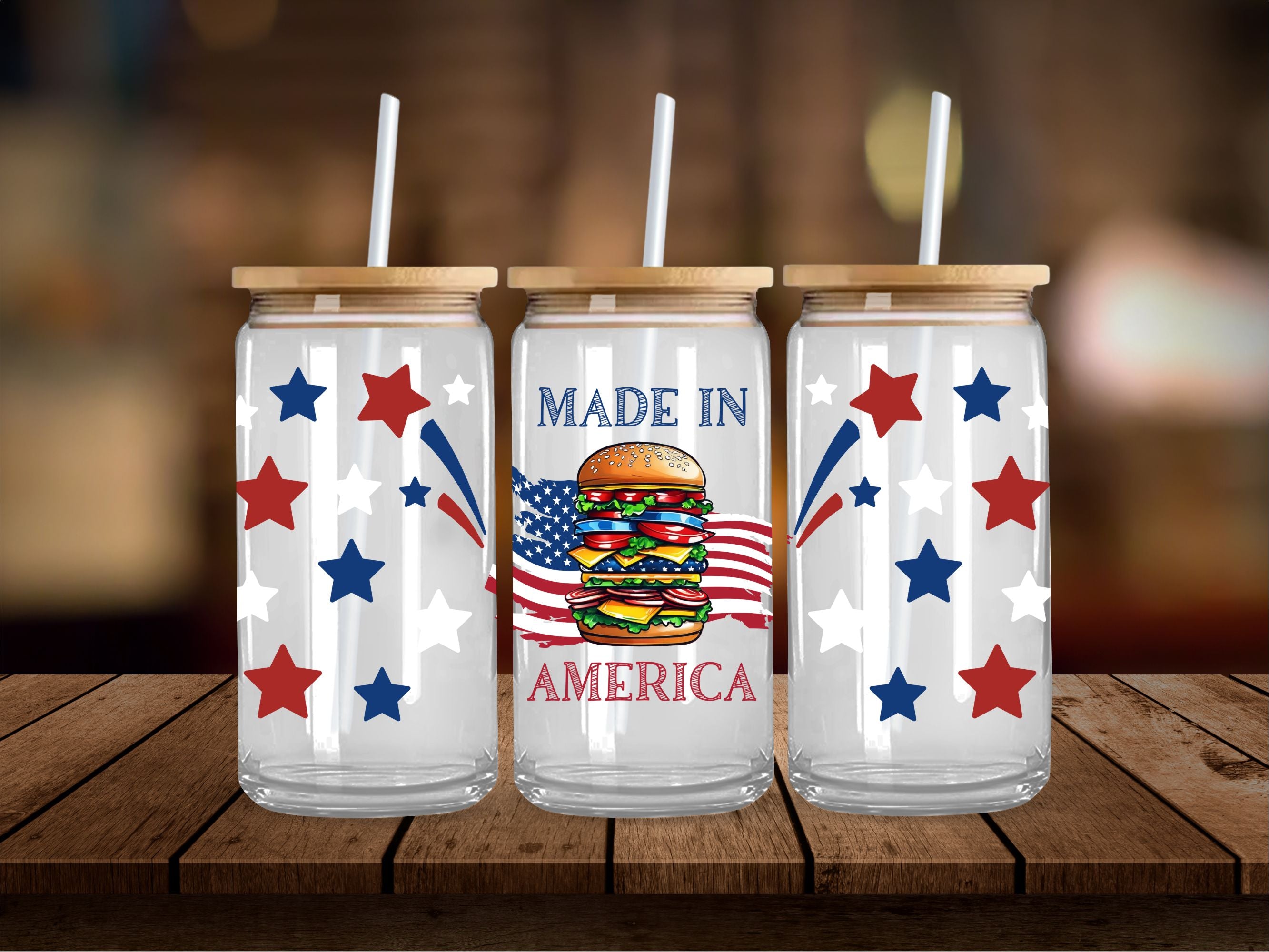 Made In America Burger 16 Oz Wrap