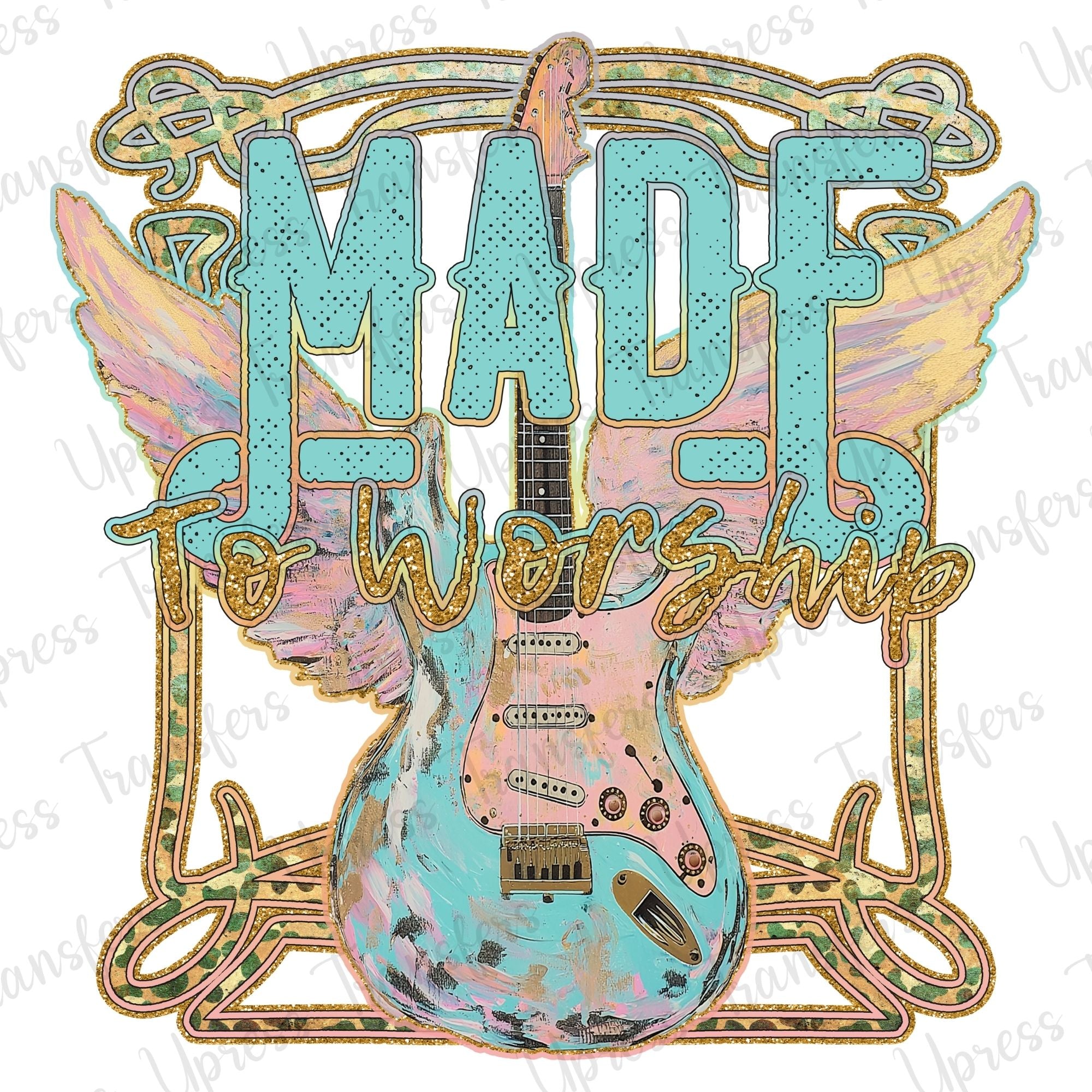 Made To Worship Mint Glitter