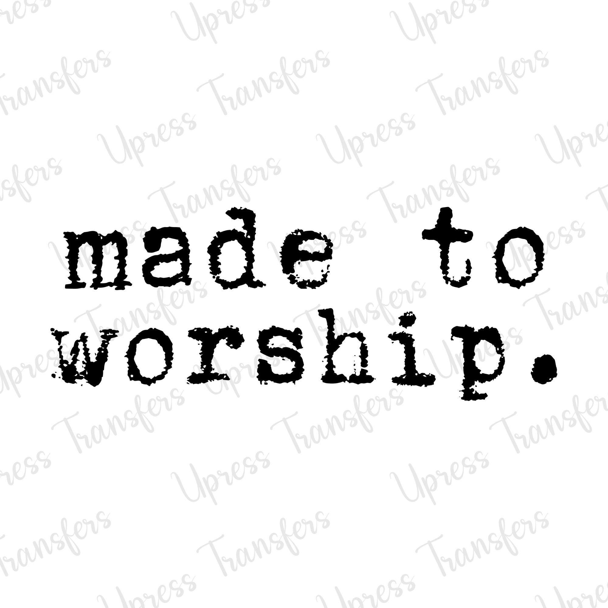 Made To Worship Typewriter