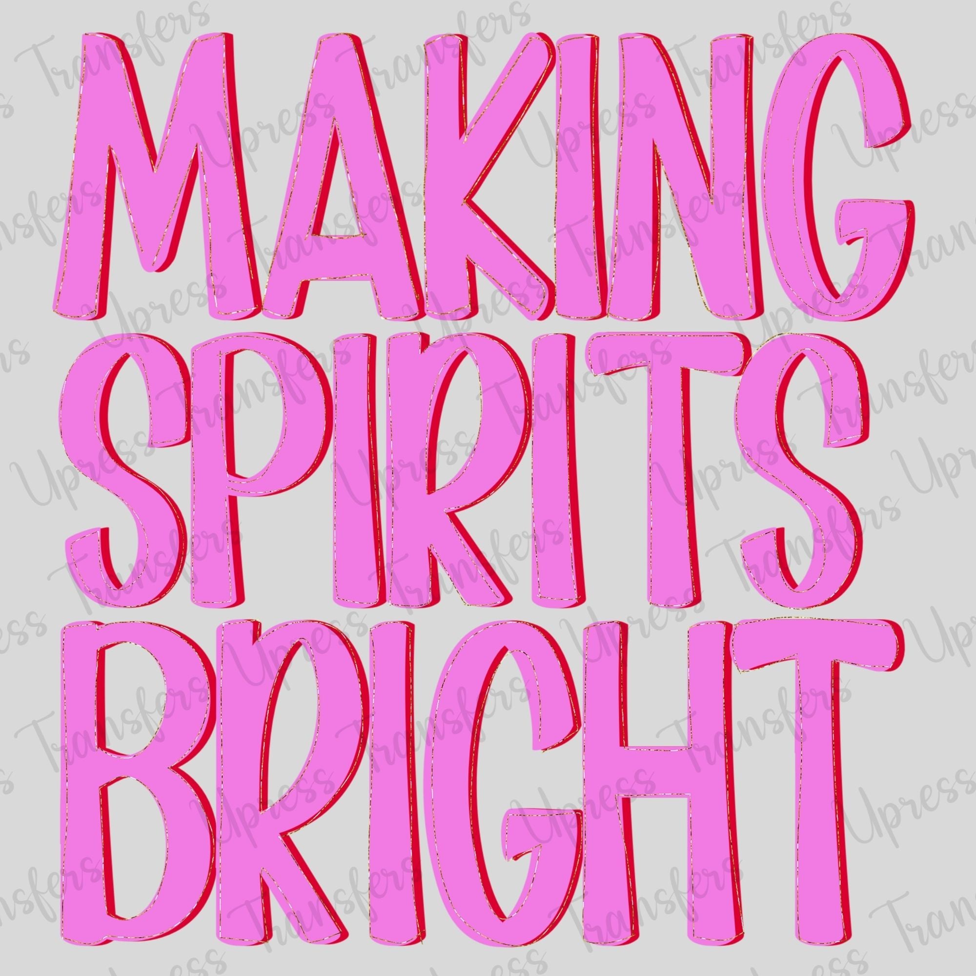 Making Spirits Bright Handwriting