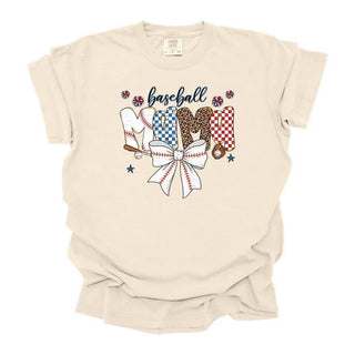Mama Baseball Contour Ball Bow