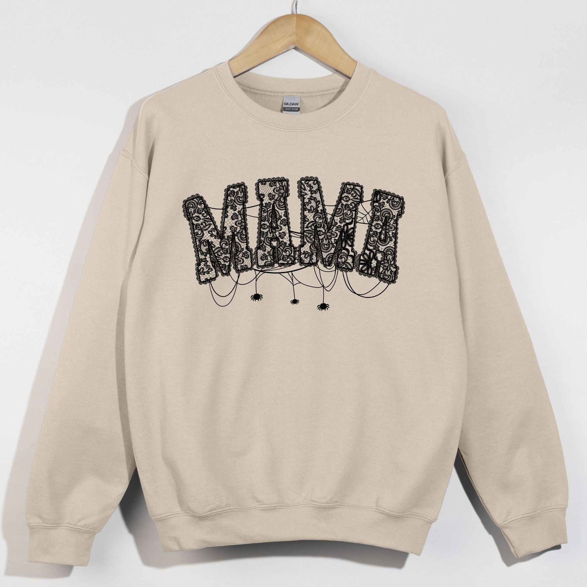 Mama Black Lace Spider Webs