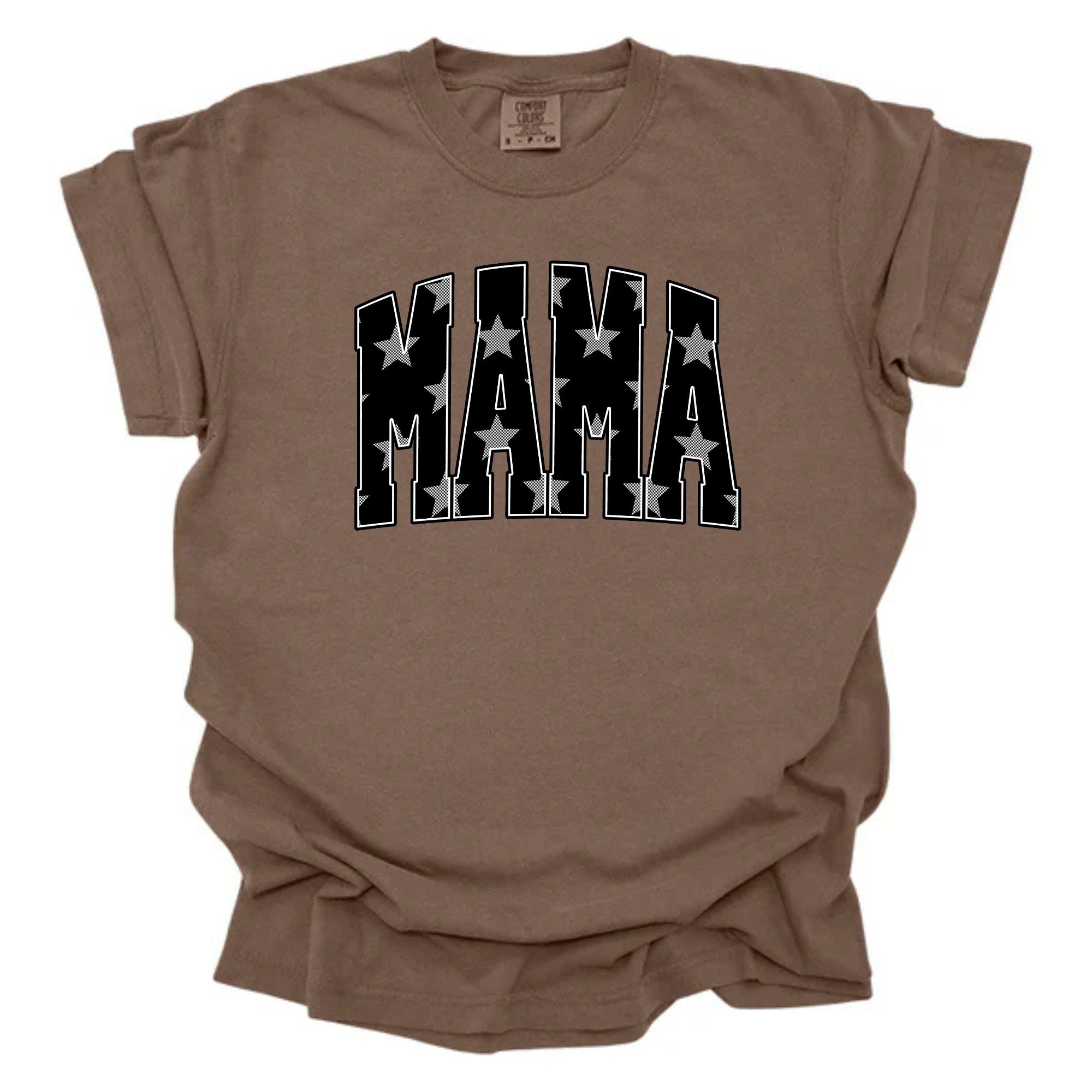 Mama Black Patterned Stars