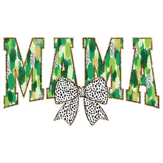 Mama Brushstrokes Green