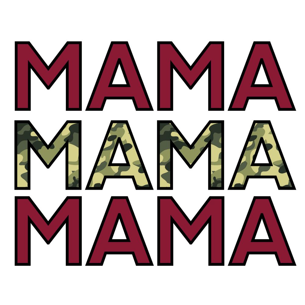 Mama Camo Red