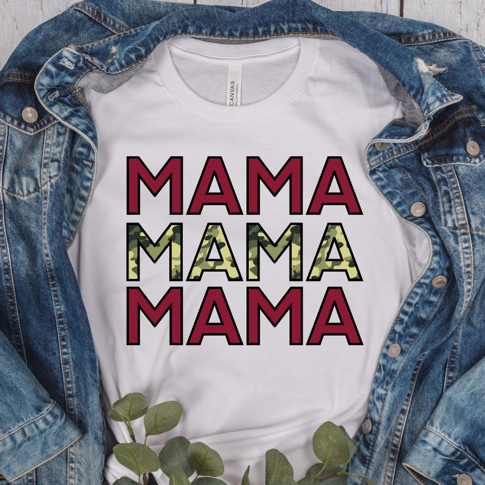 Mama Camo Red