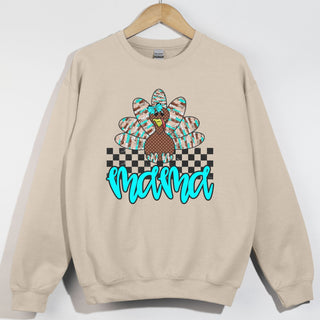 Mama Checkered Cutesy Turkey