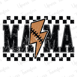 Mama Checkered Football Pattern Bolt