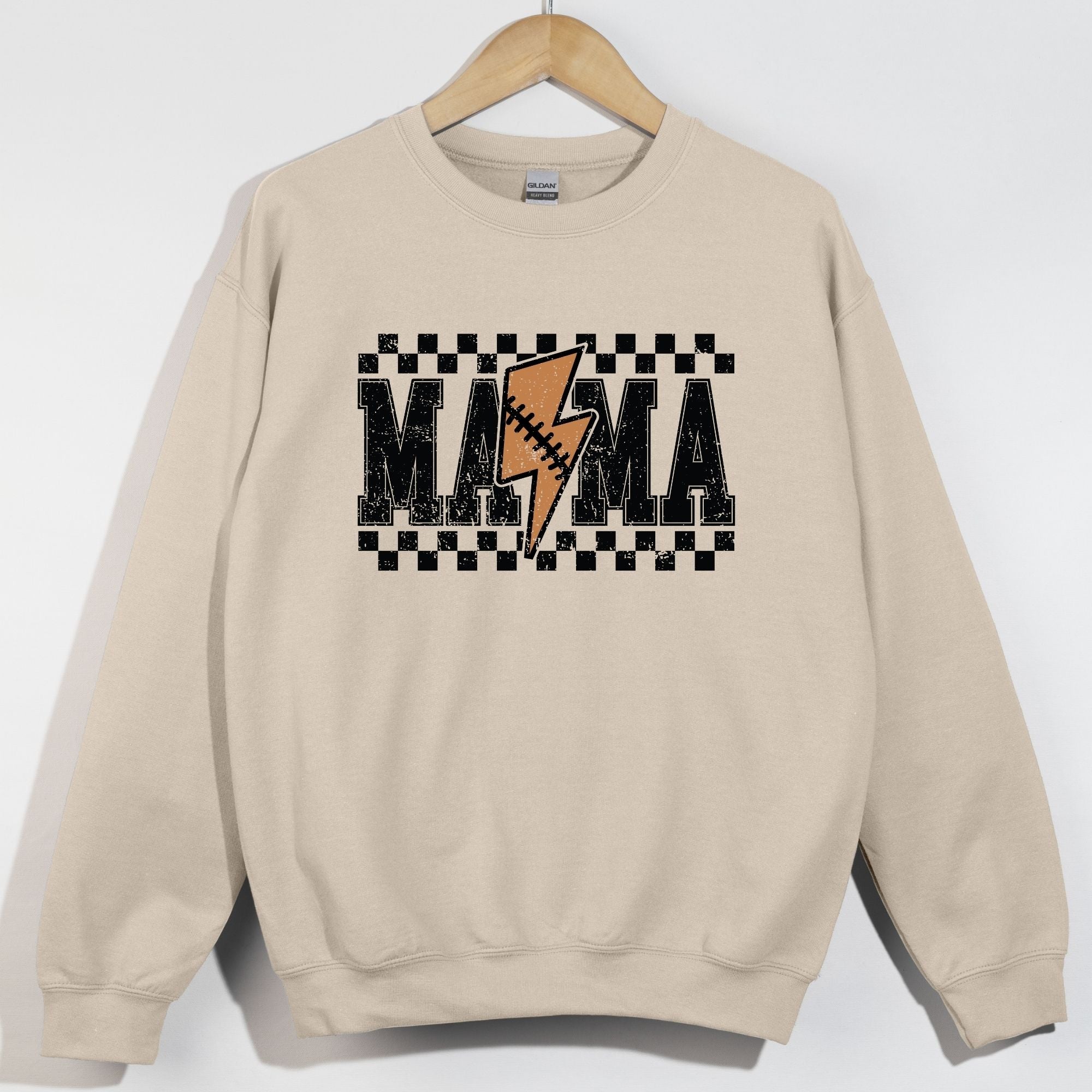 Mama Checkered Football Pattern Bolt