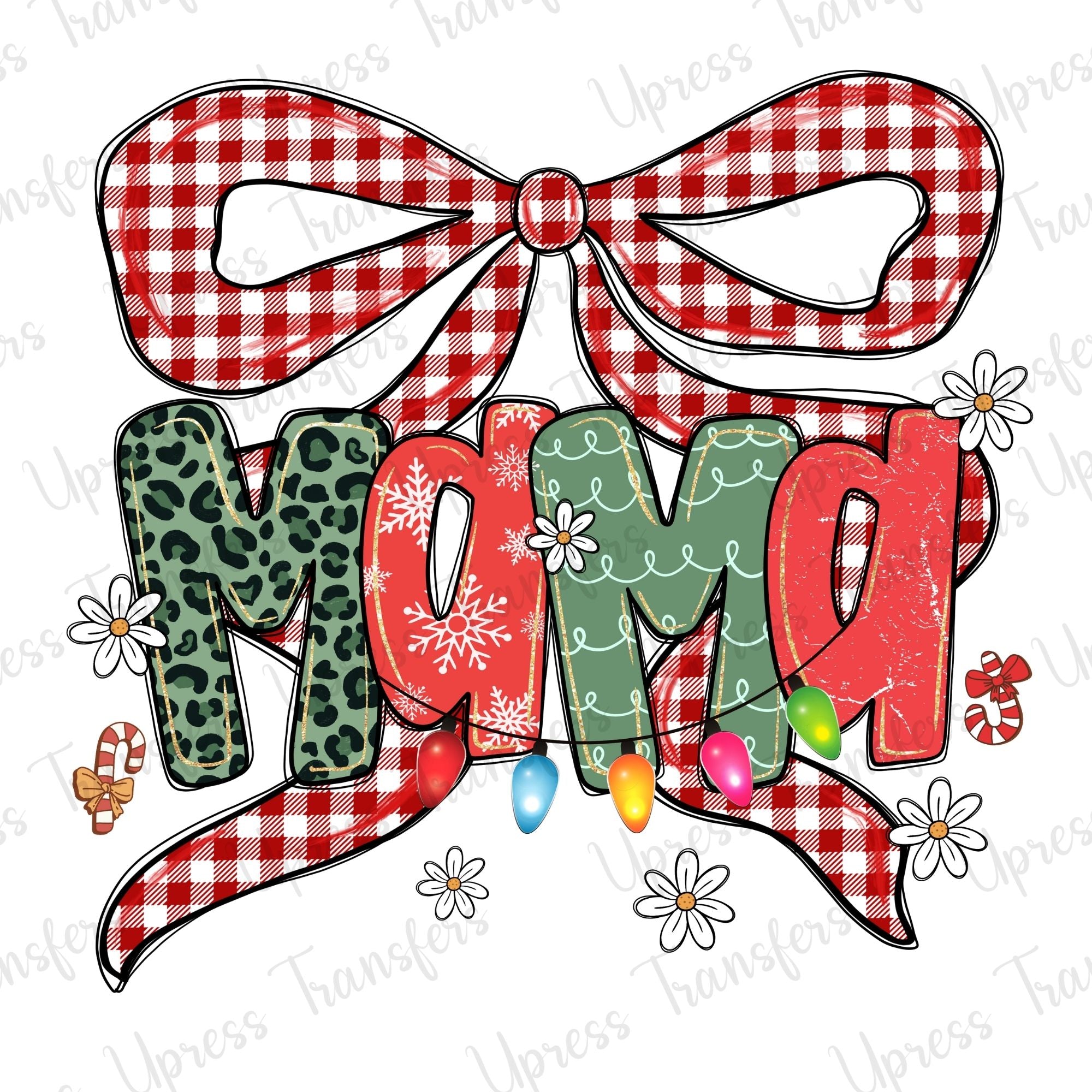 Mama Christmas Patterned
