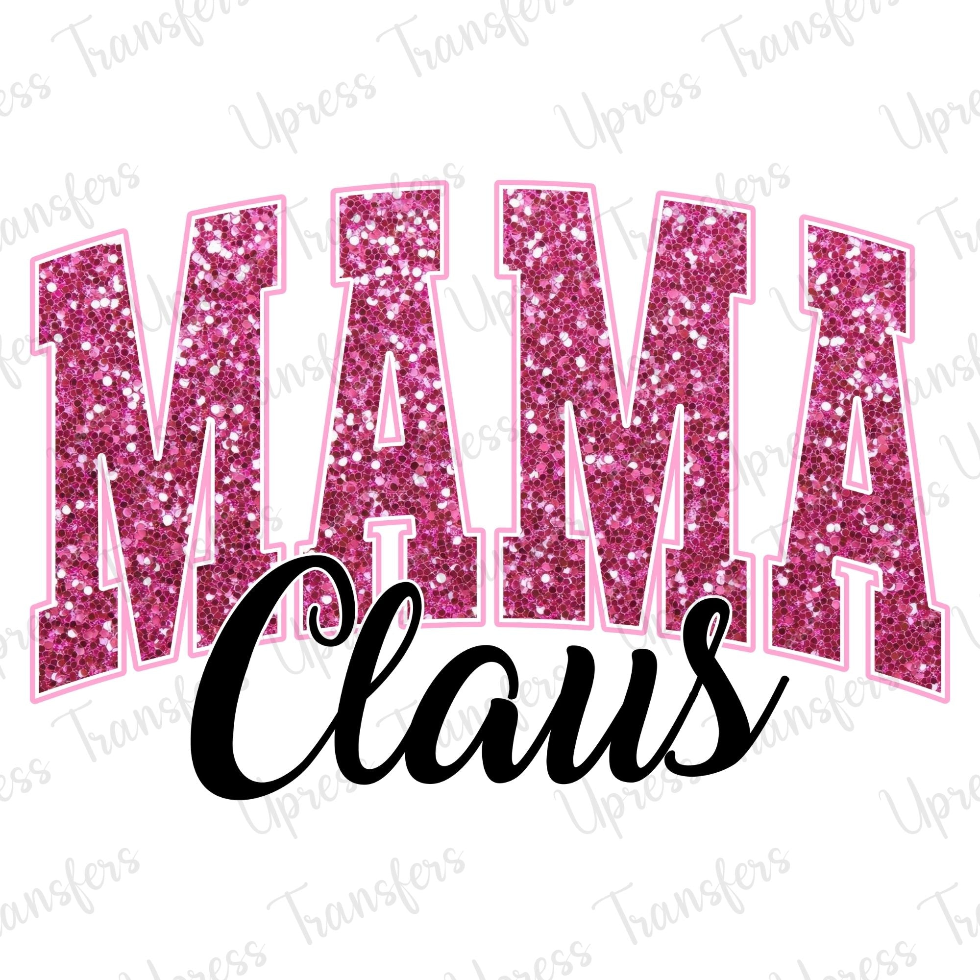 Mama Claus Glitter Pink