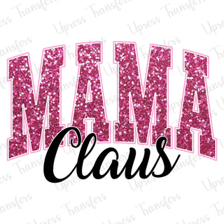Mama Claus Glitter Pink