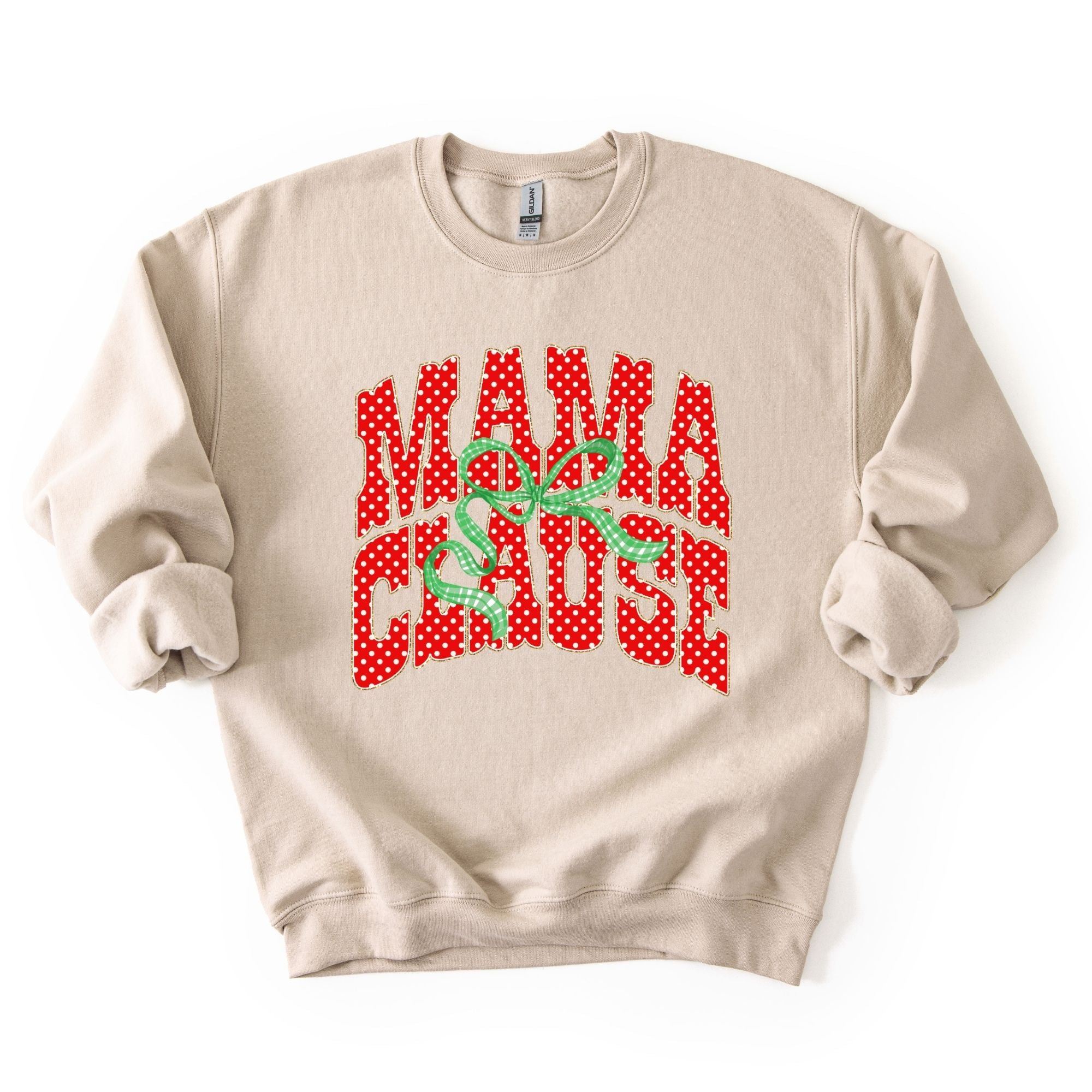 Mama Clause Green Bow