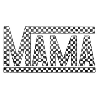 Mama Distressed Checkered