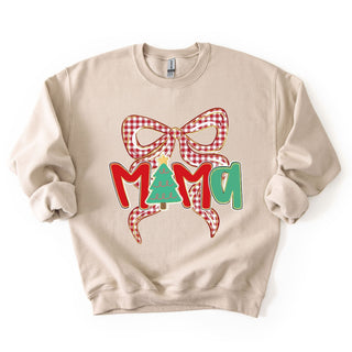 Mama Gingham Bow Christmas