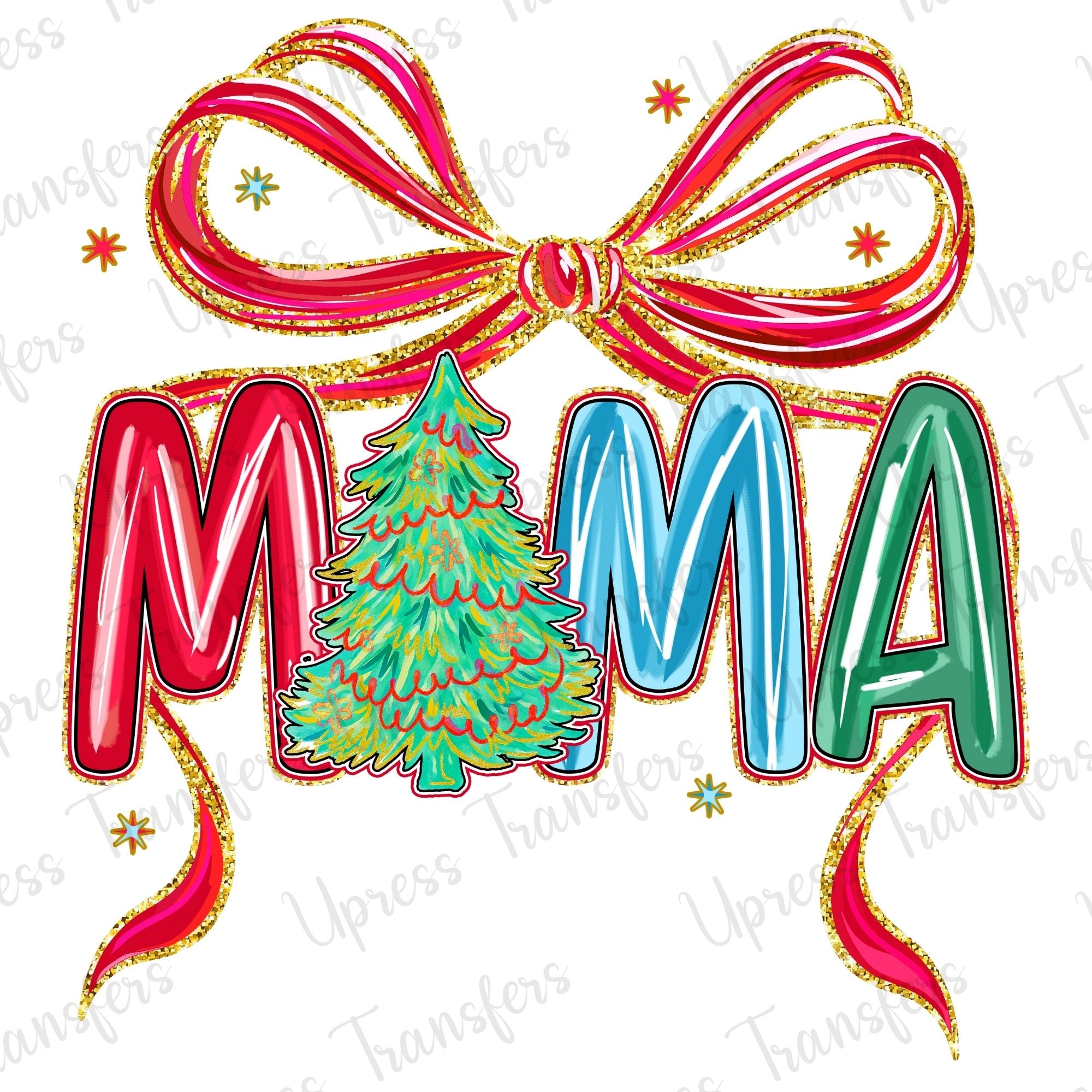 Mama Glitzy Preppy Christmas