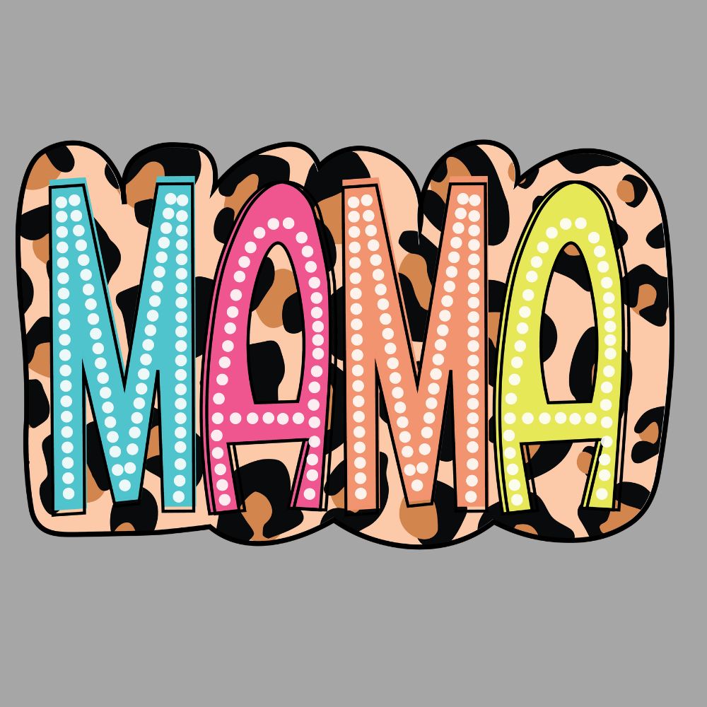Mama Leopard Doodle Dots