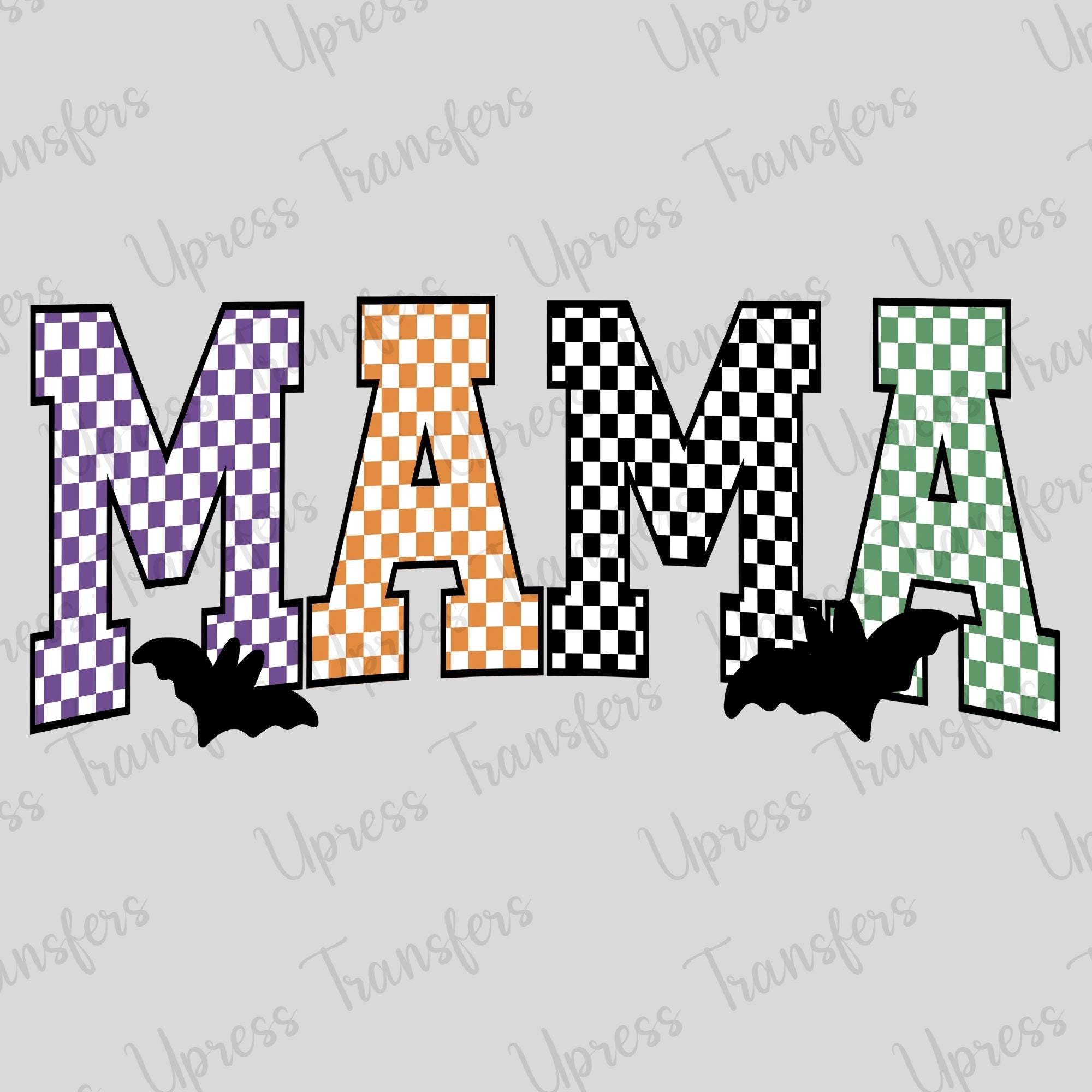 Mama Multicolored Checkered Bats