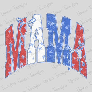 Mama Red White And Blue Stars