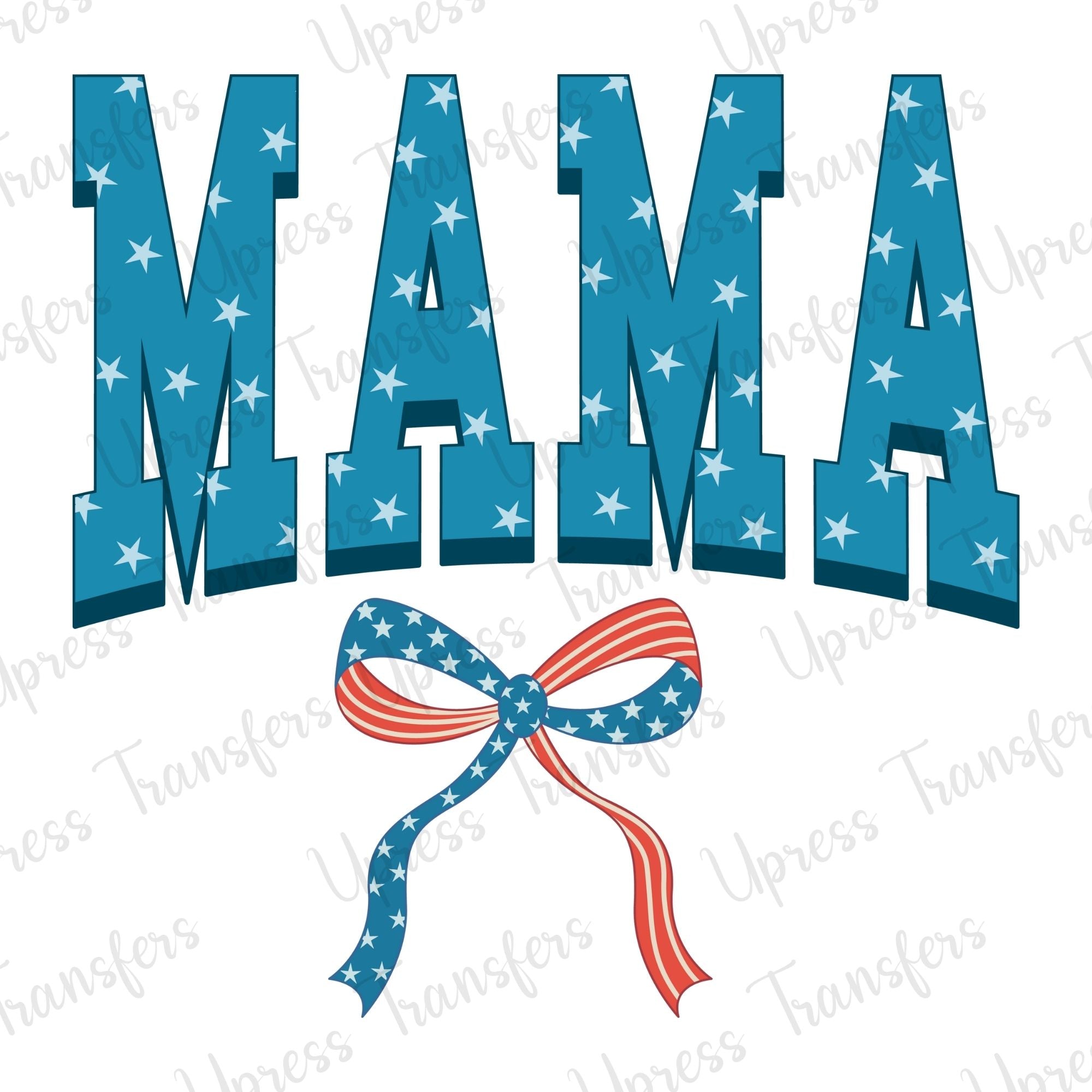 Mama Stars Font Bow