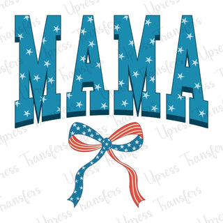 Mama Stars Font Bow