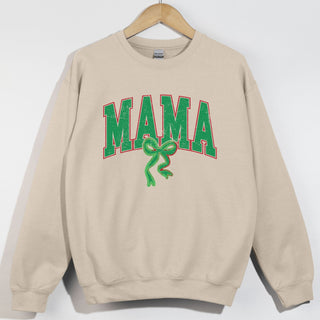 Mama Varsity Distressed Red and Green