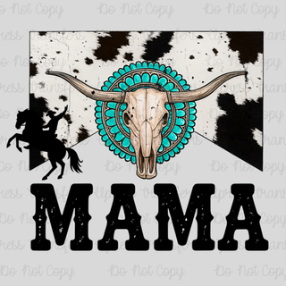 Mama Western Cow Print