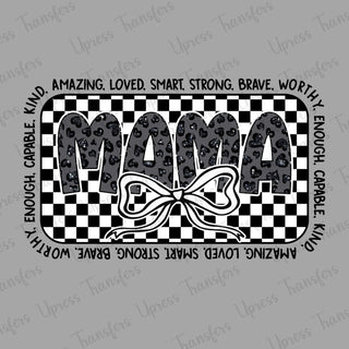 Mama Words Trendy Checkered