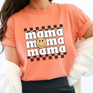Mama x3 Stacked Checkered