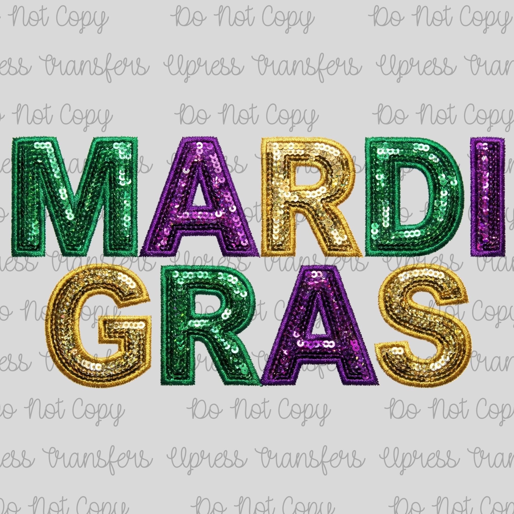 Mardi Faux Sequin