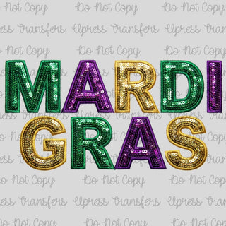 Mardi Faux Sequin