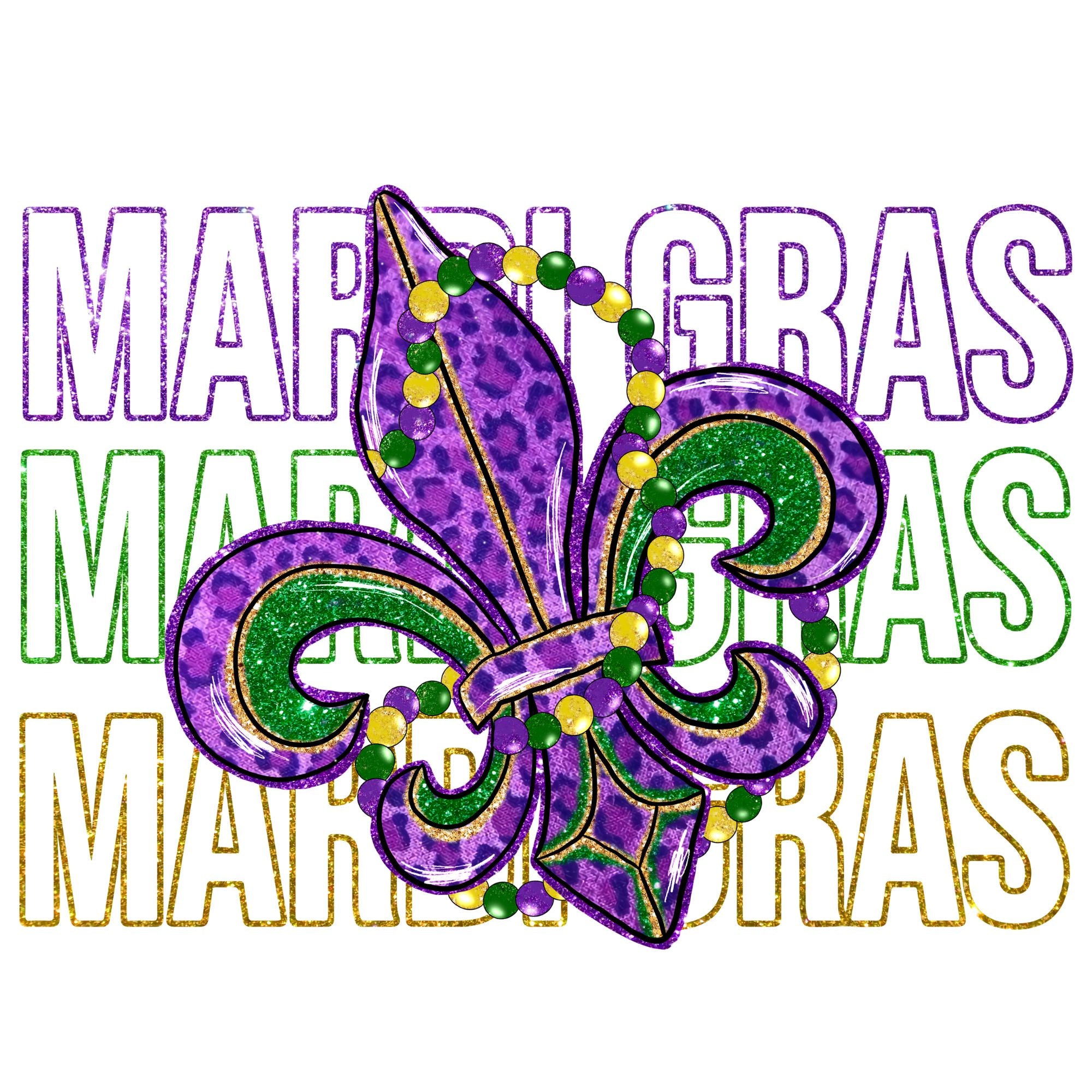 Mardi Gras Fleur De Lis