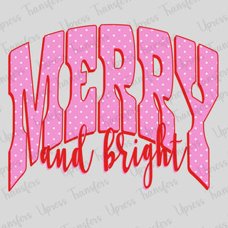 Merry And Bright Pink and Red Preppy