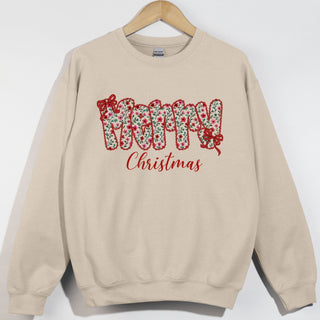 Merry Christmas Girly Floral