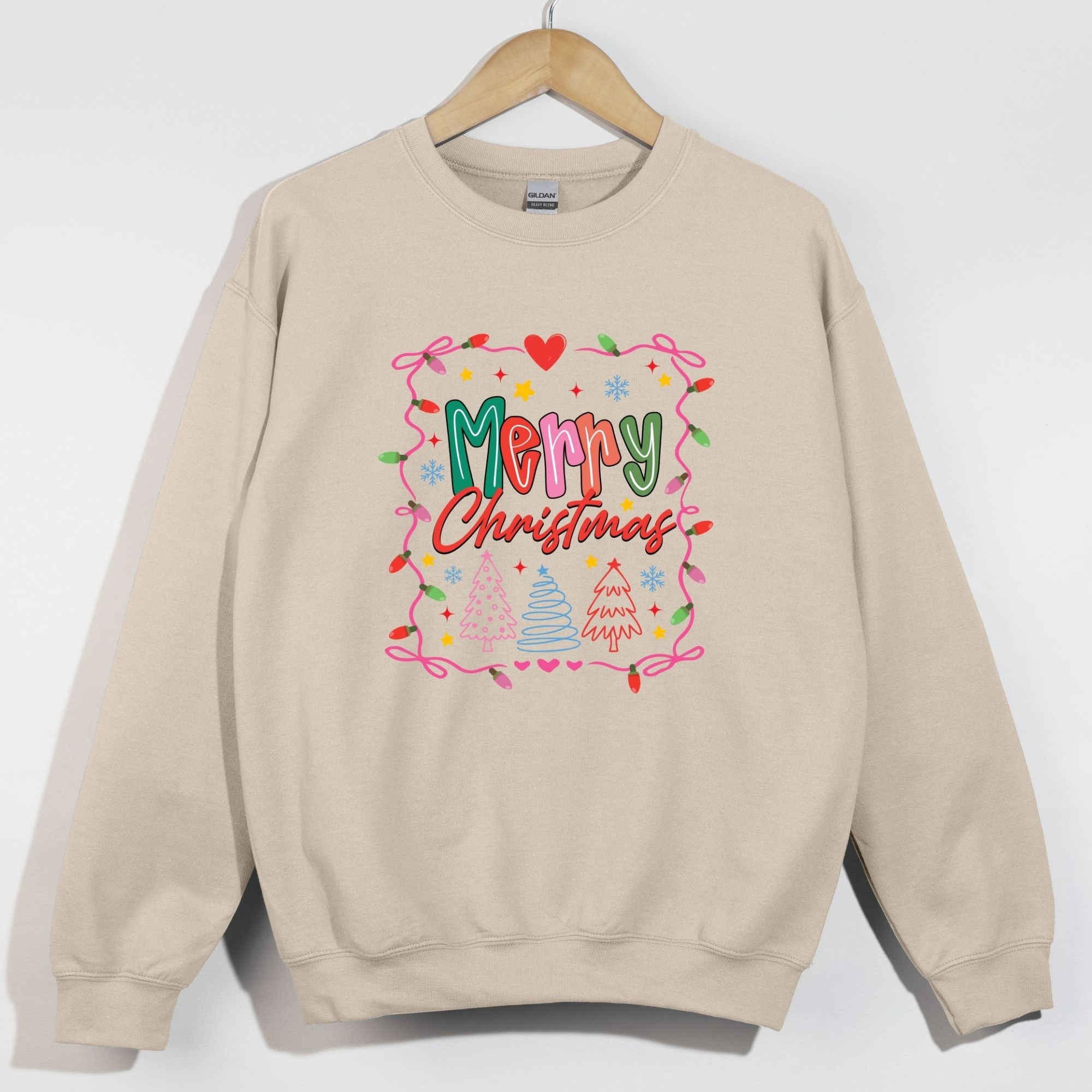 Merry Christmas Lights Frame