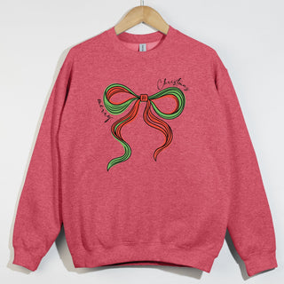 Merry Christmas Lined Bow