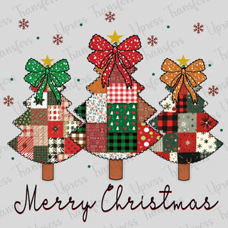 Merry Christmas Patch Trees