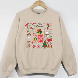 Merry Christmas Red and Green Collage