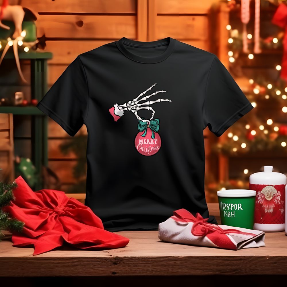 Merry Christmas Skull Hand
