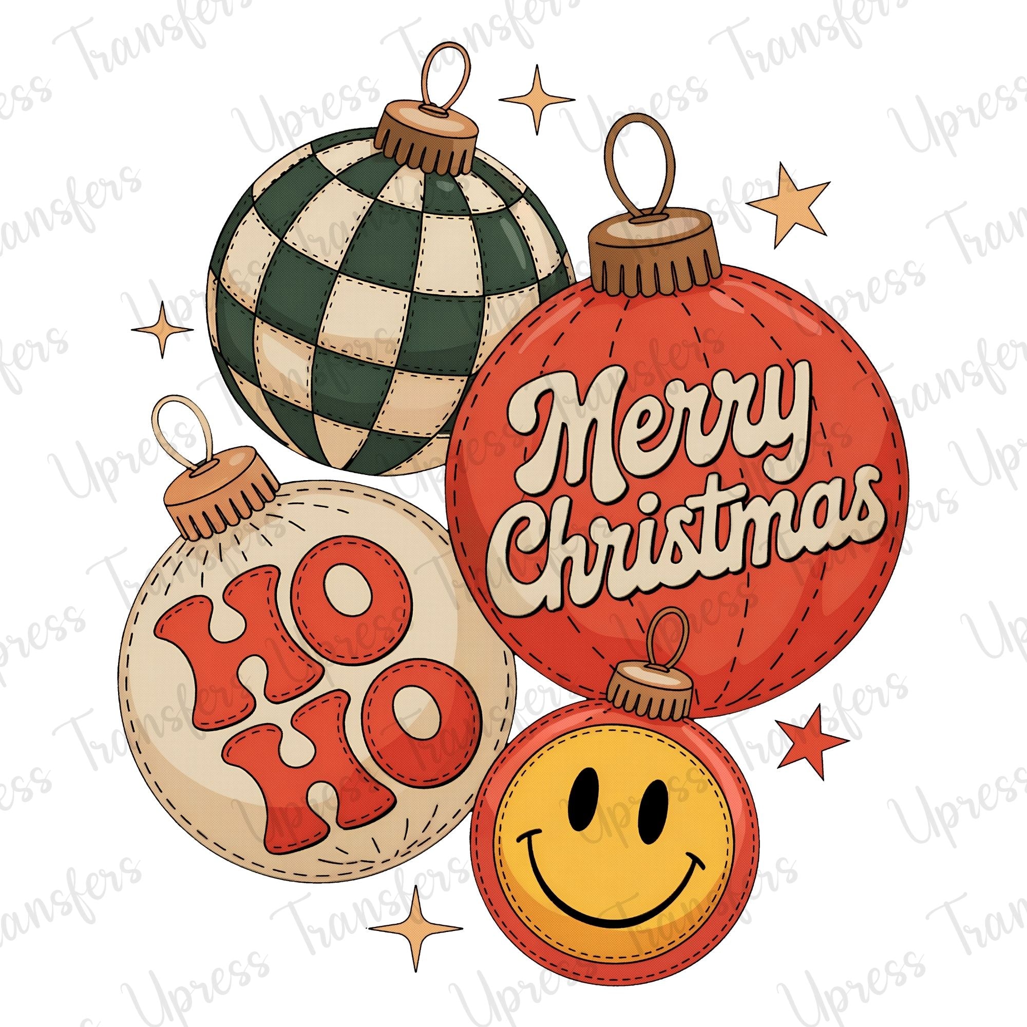 Merry Christmas Smile Ornaments