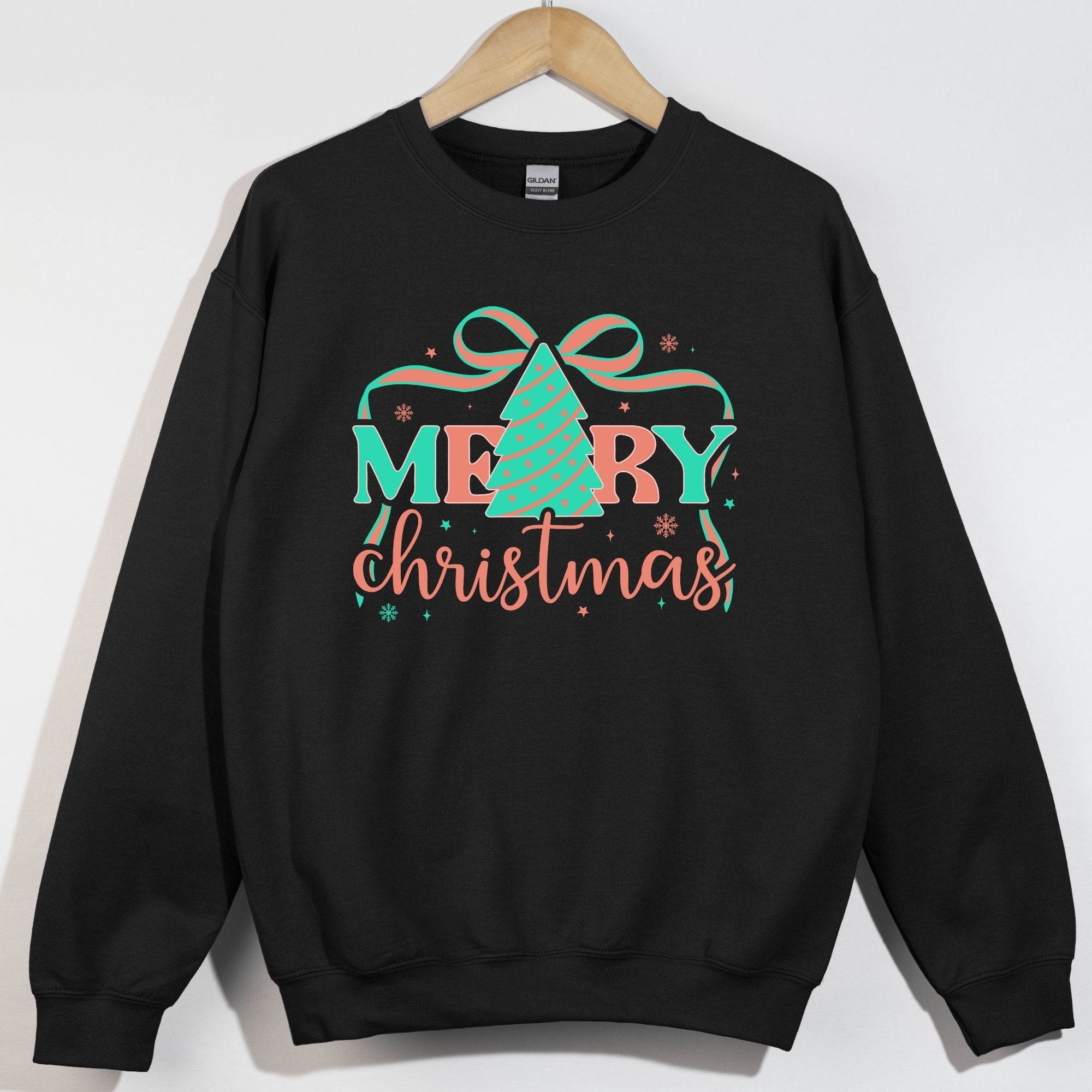 Merry Christmas Soft Pastel Cute Bow