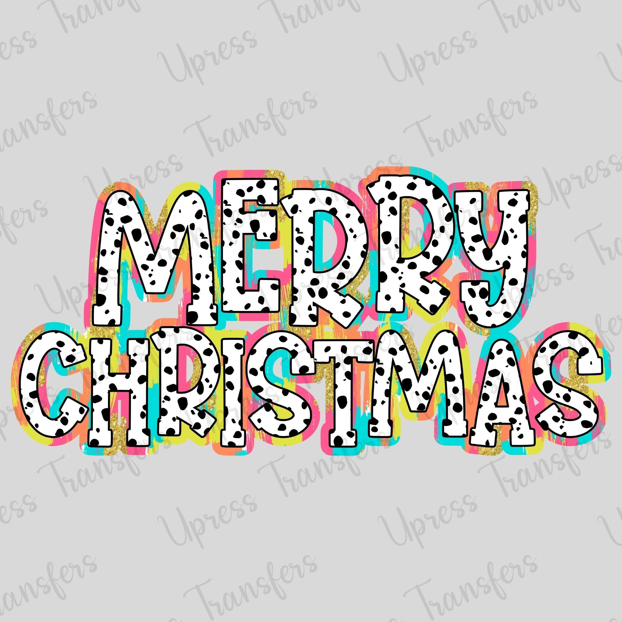 Merry Christmas Spotted Preppy