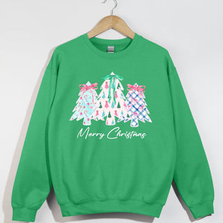 Merry Christmas Tree Trio Cute Patterns