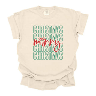 Merry Christmas X4 Red and Green