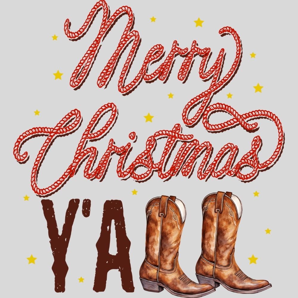 Merry Christmas Yall Boots